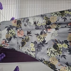 Boohoo Floral Print Dress in Black and Pink